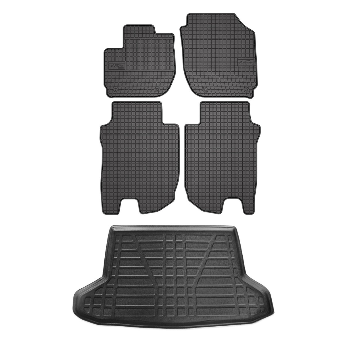Honda HR-V Floor-Trunk Mats - Omac - El-Toro & YPS - Black - '16-'22